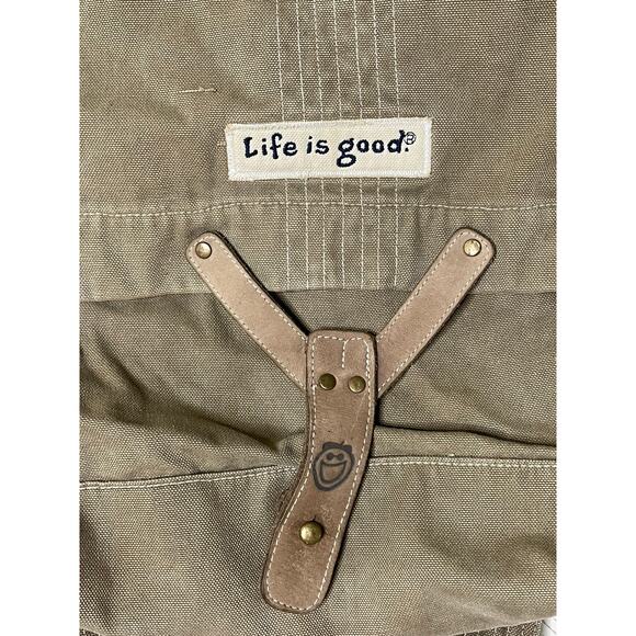 Life is Good Canvas Day Backpack - Picture 6 of 7